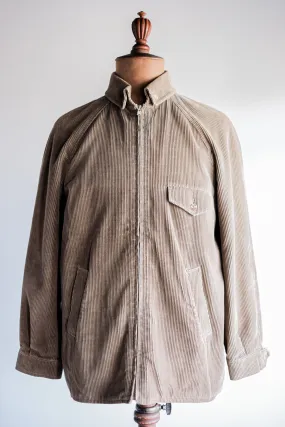 [~ années 80] Blouson en velours côtelé marron à manches raglan Aquascutum vintage
