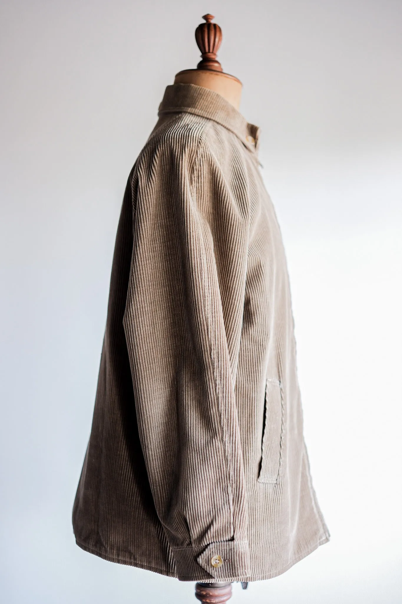 [~ années 80] Blouson en velours côtelé marron à manches raglan Aquascutum vintage