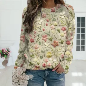 Addison - Pull tendance à motifs floraux pour femmes