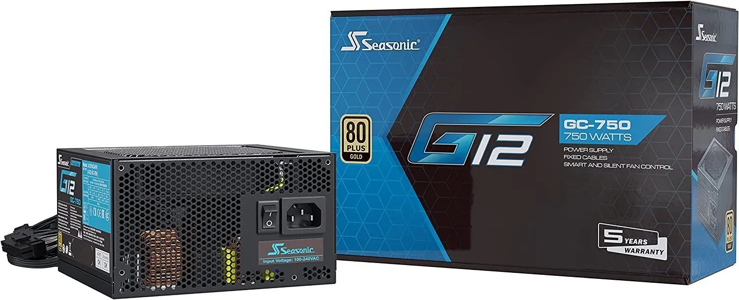 Alimentation 750W SEASONIC 80+Gold - G12-GC-750
