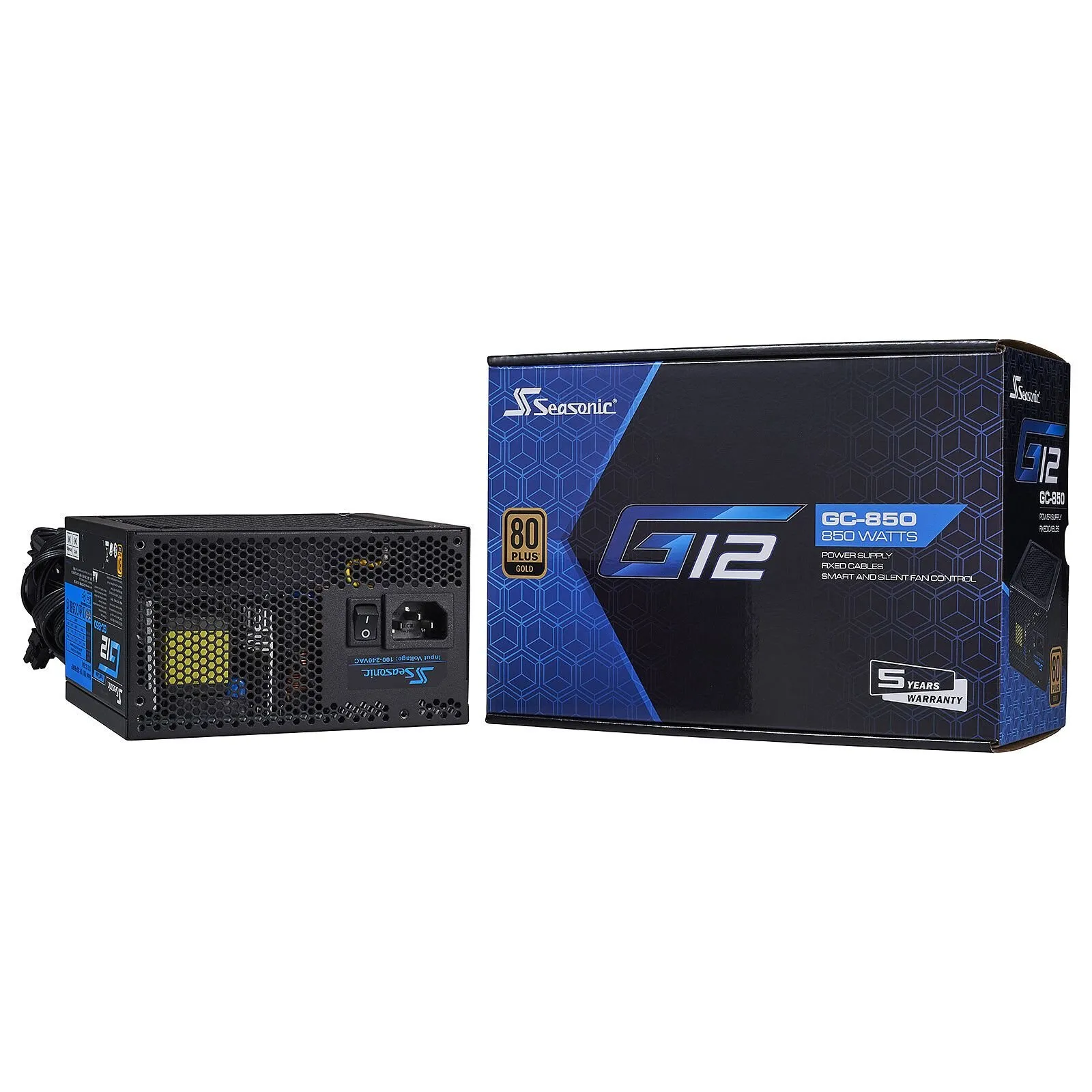 Alimentation 850W SEASONIC 80+Gold - G12-GC-850