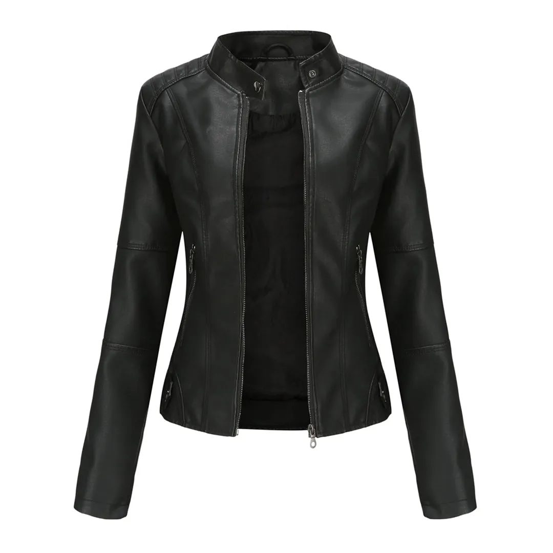 Alix |  Veste en cuir intemporelle