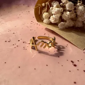 Bague Amour dorée