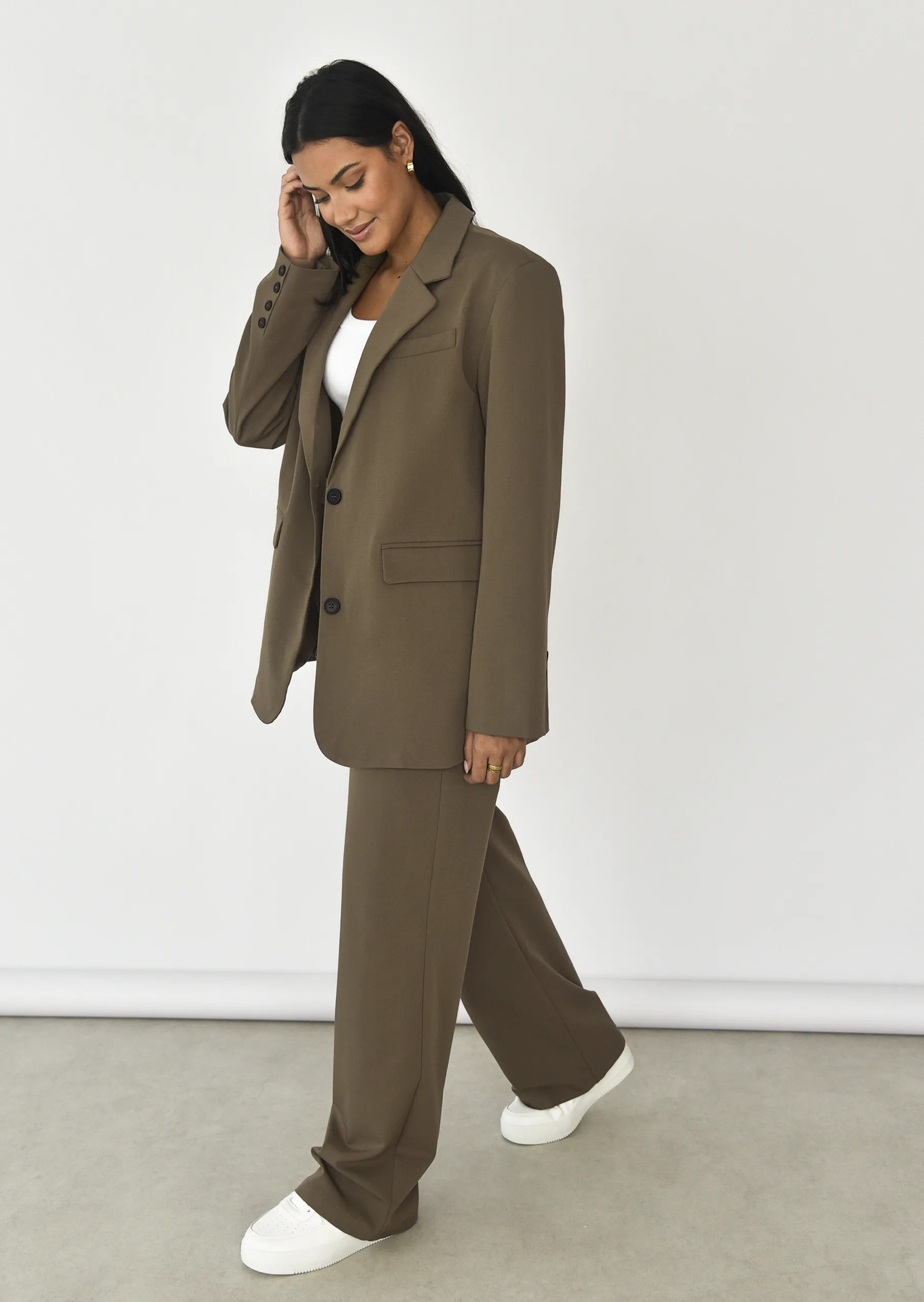 Blazer droit oversize