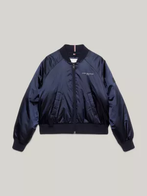 Bomber oversize Essential brillant | Bleu | Tommy Hilfiger