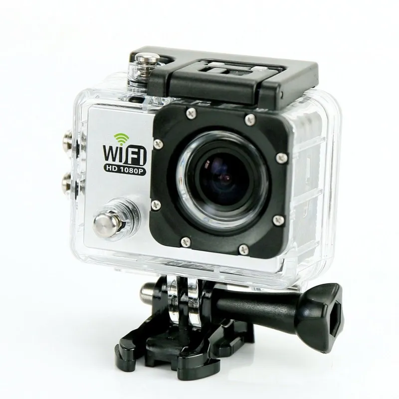 Camera sport wifi étanche caisson waterproof 12 MP FHD Blanc