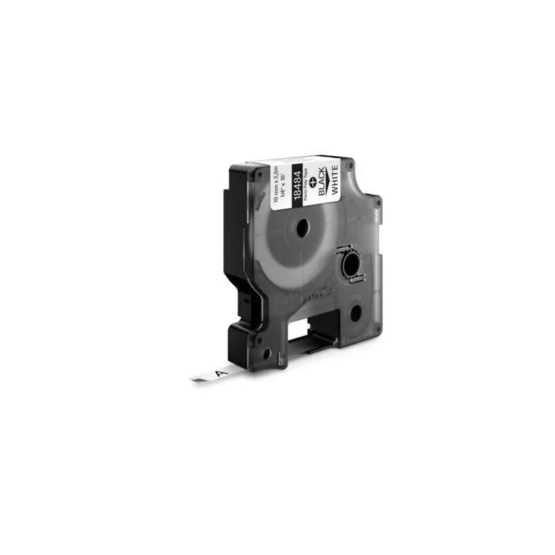 Cassette ruban Dymo permanent - 19 mm - noir / blanc