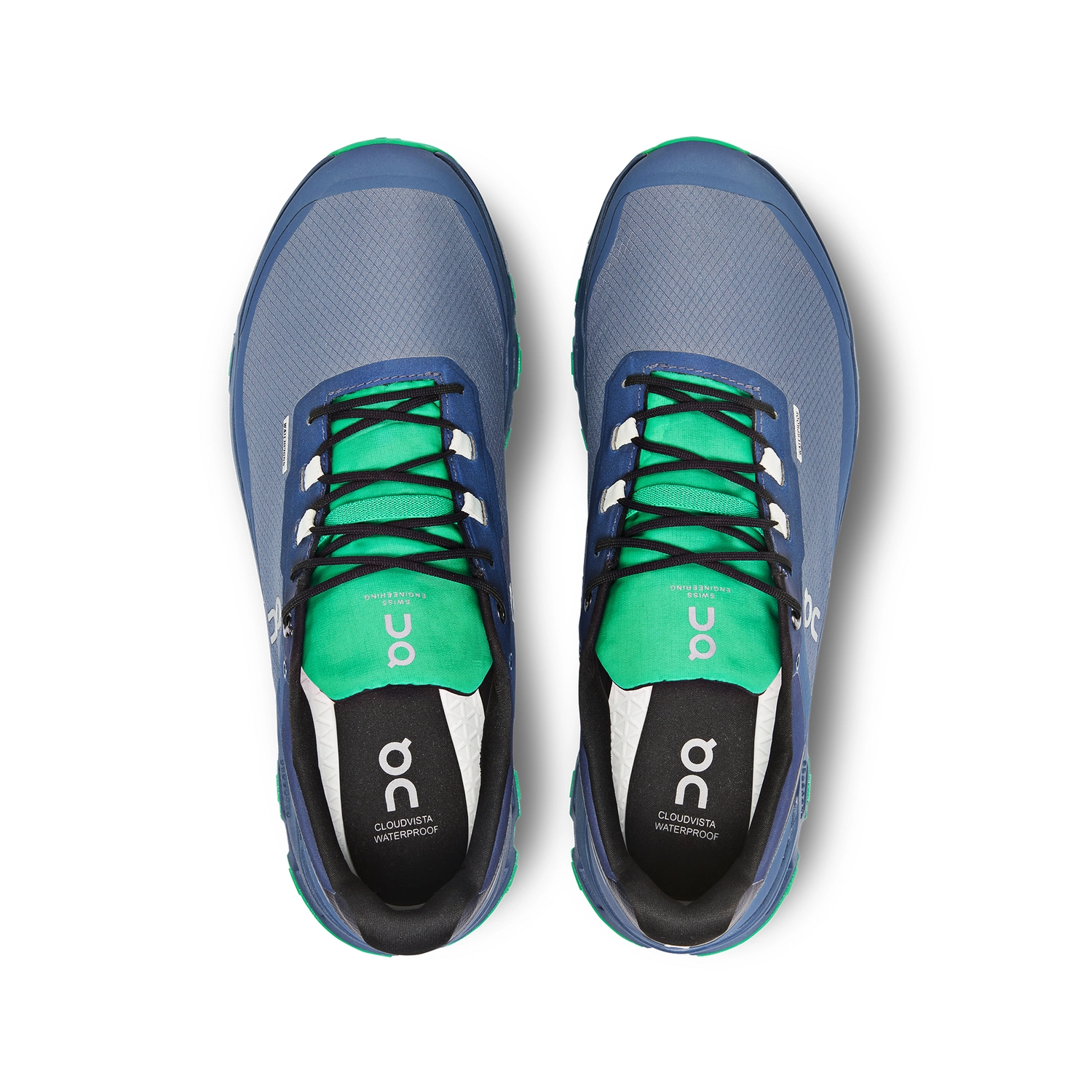 Chaussure de Course On Running Men Cloudvista Waterproof Metal Denim