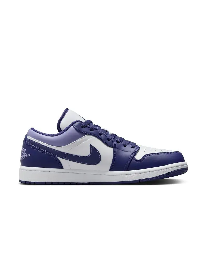 Chaussures Nike Air Jordan 1 Low Violet & Blanc pour homme