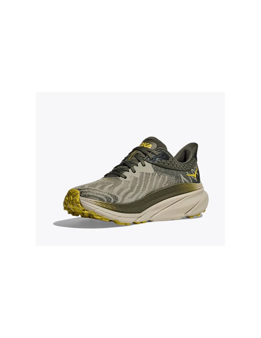 Chaussures par Trail Hoka Challenger 7 Homme Vert olive