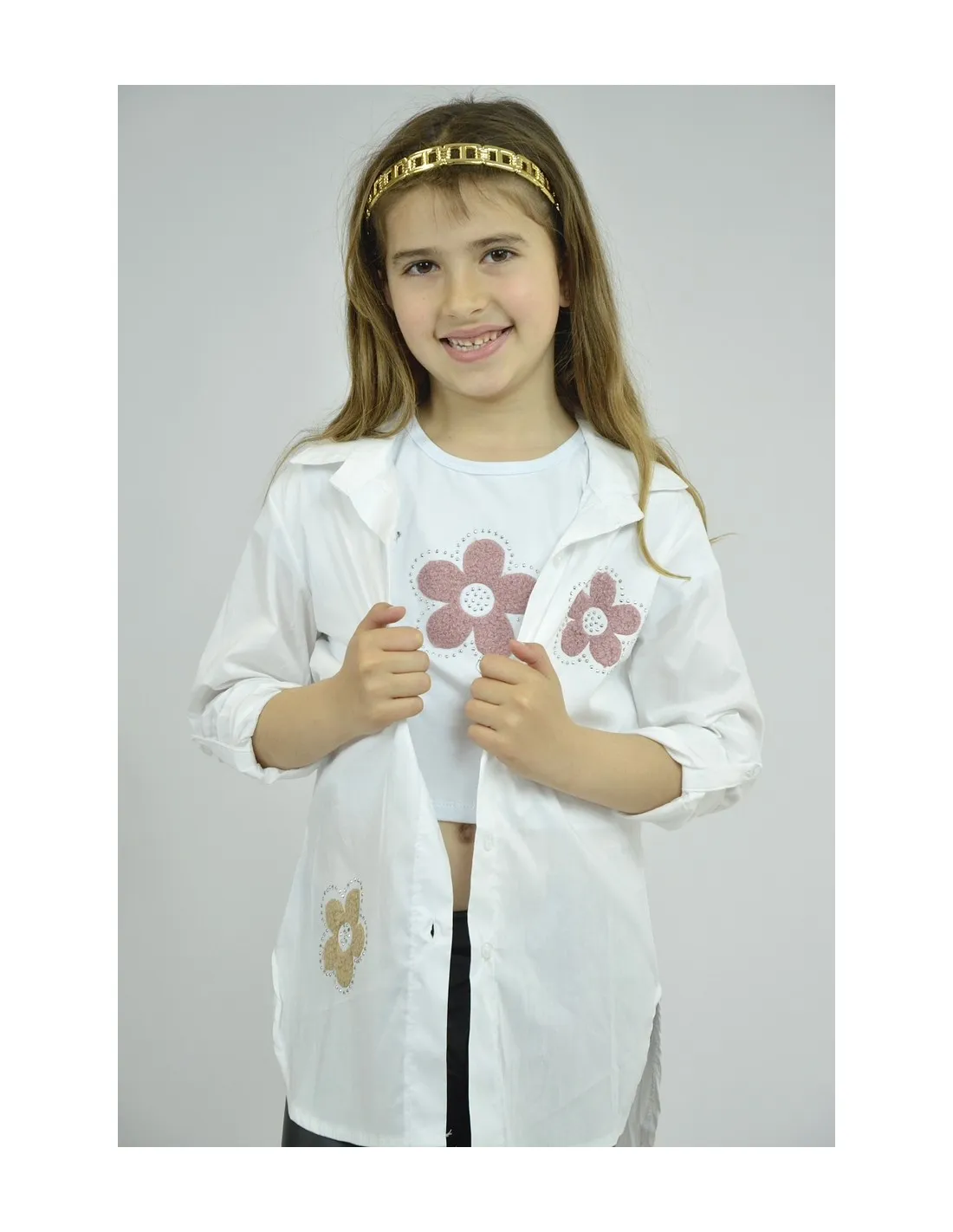 chemise blanche - fille