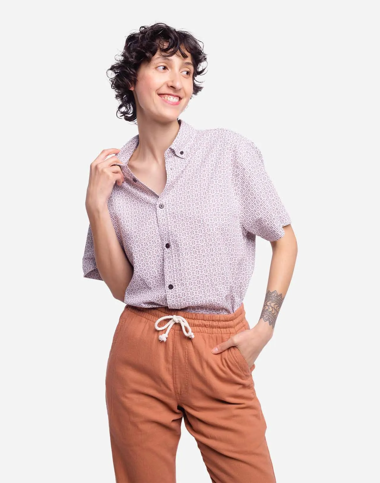 Chemisette Regular Kantipur Taille XL Couleurs Marron
