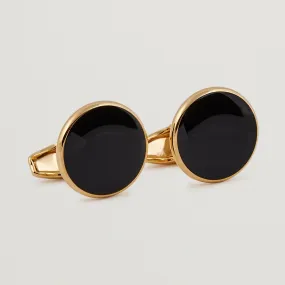 Cufflink & Shirt Studs Set Black/Gold