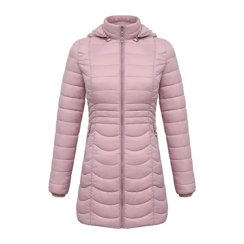 Doudoune Fine Matelassée Rose