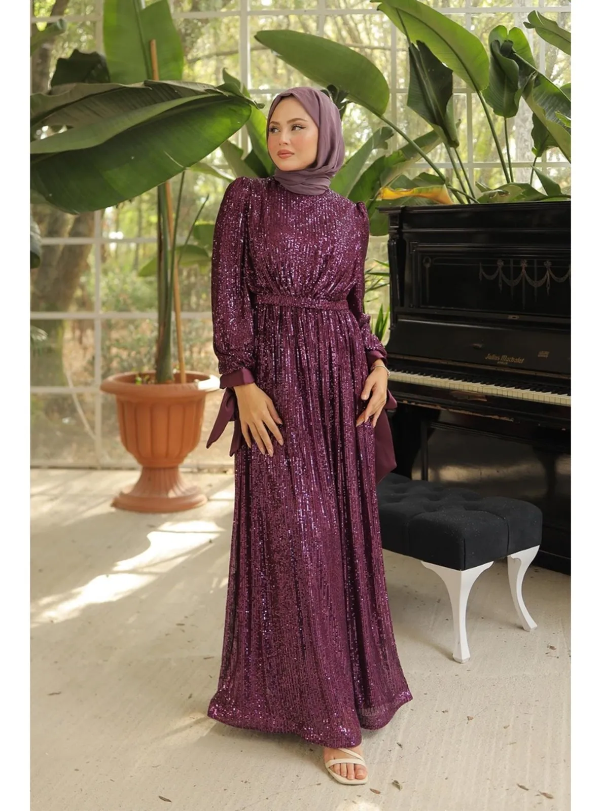 Fuchsia - Modest Evening Dress