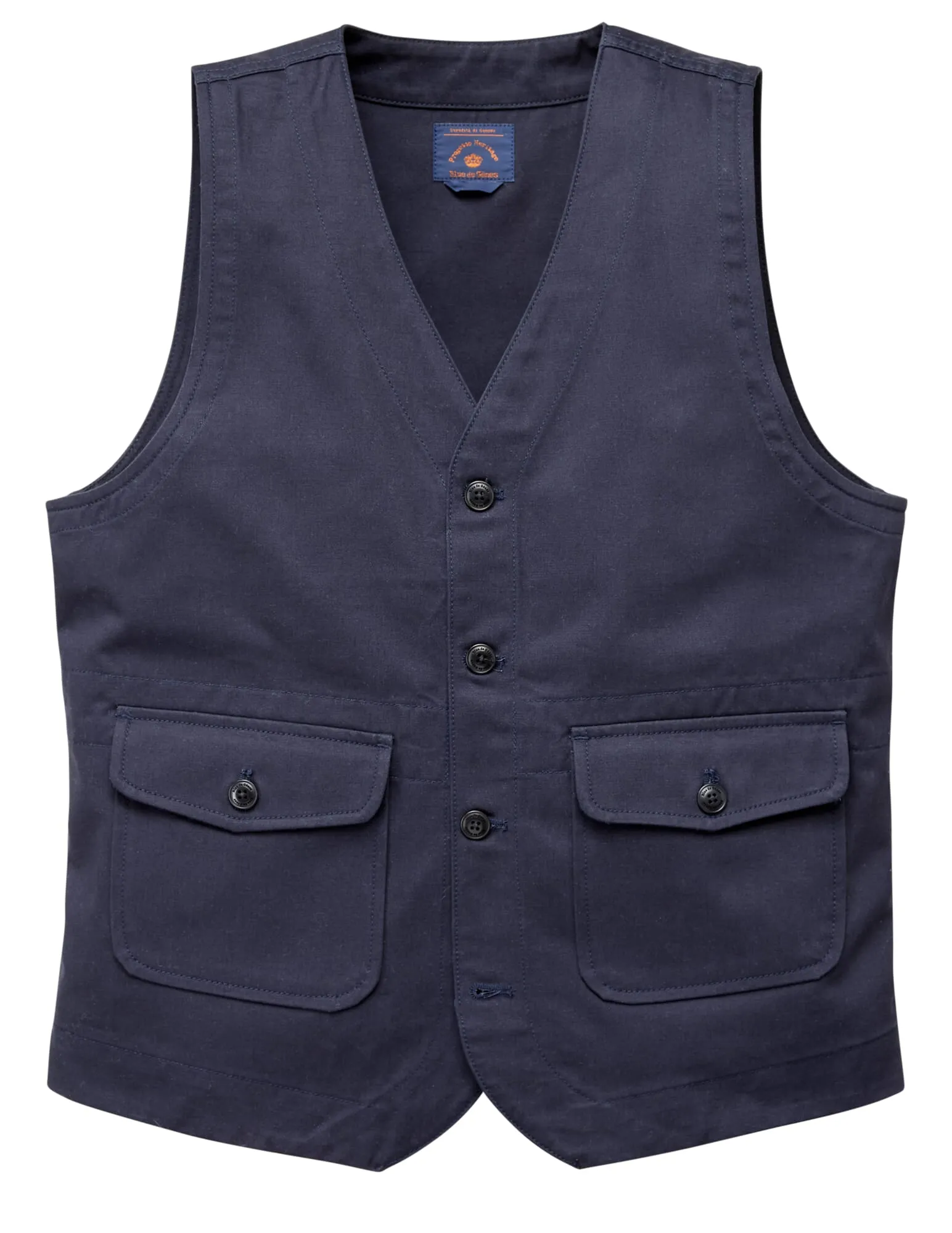 Gilet pour homme avec poches plaquées