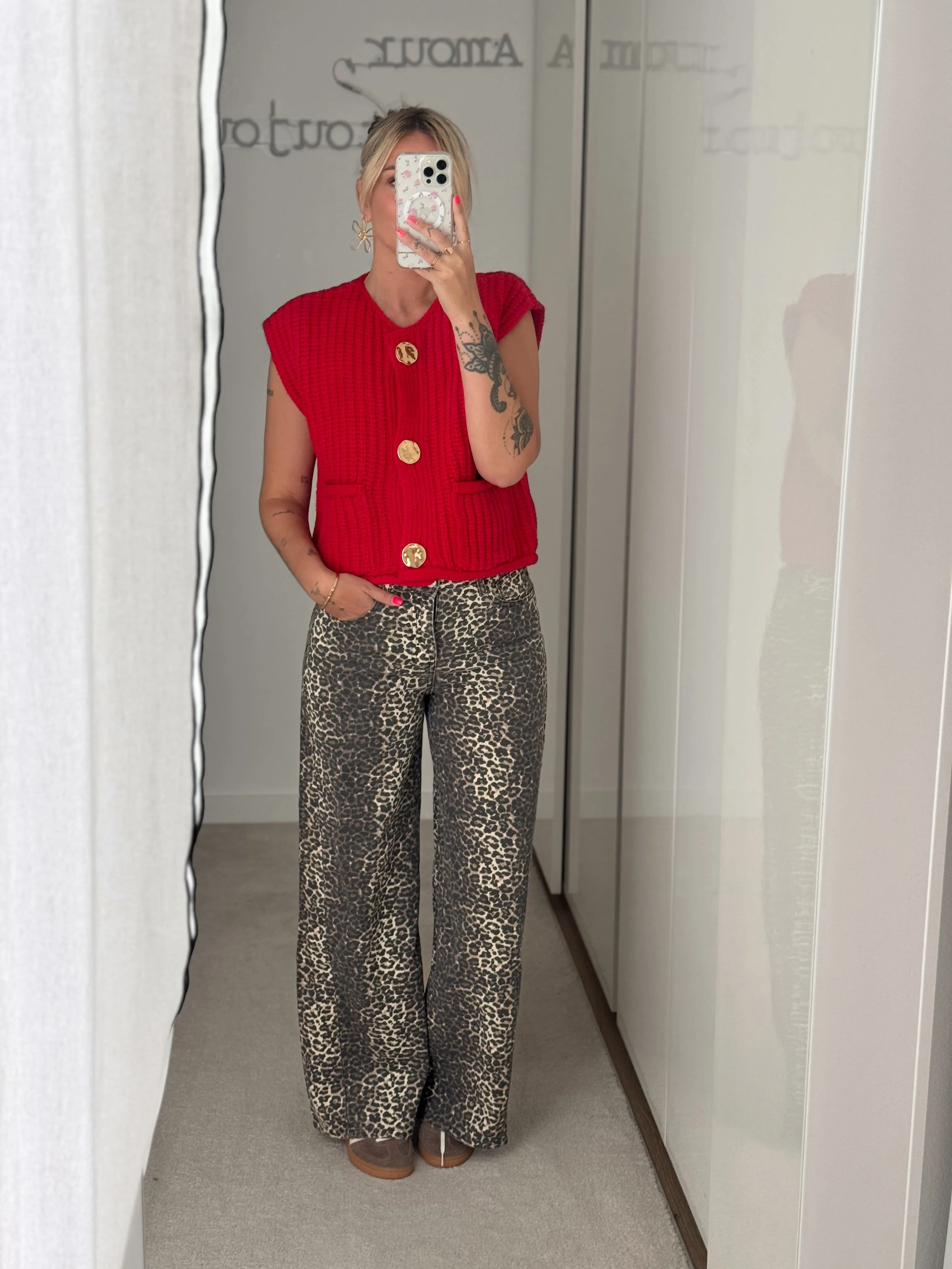 Gilet sans manches Yal - Rouge