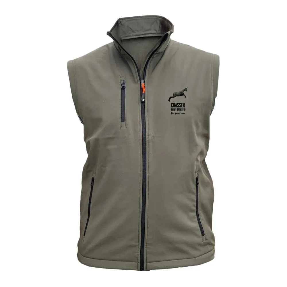 Gilet softshell  – Chasser pour réguler pas pour tuer chamois