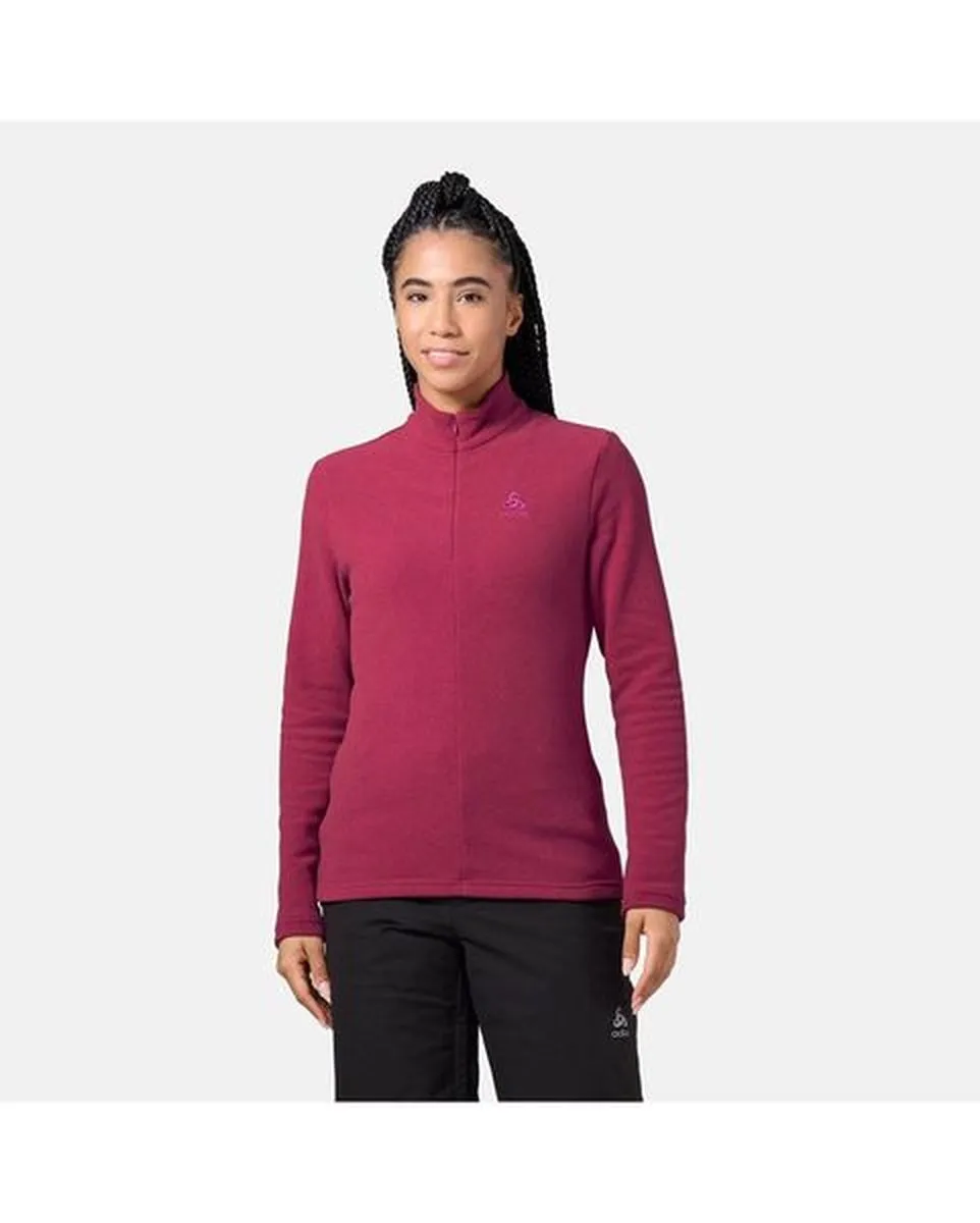 Haut zip manches longues Femme MID LAYER 1/2 ZIP ROY Rose