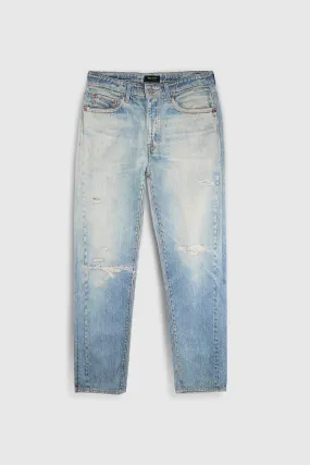 Jean denim coupe décontractée DAD PANT FRIPP/INDIGO CLAIR