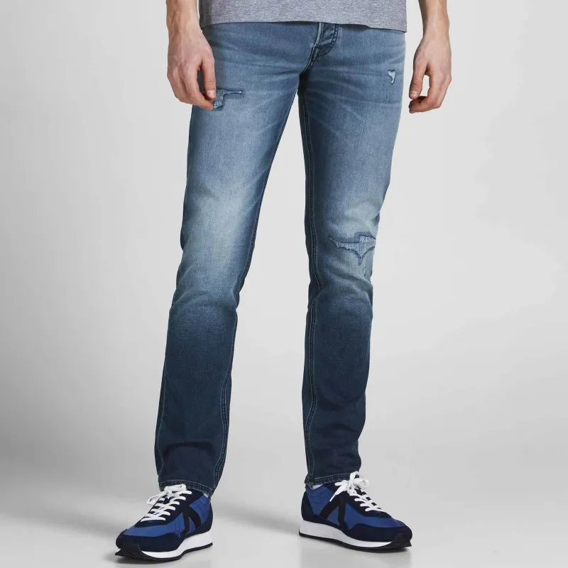 Jean slim brut délavé destroy coton mélangé stretch Homme JACK & 