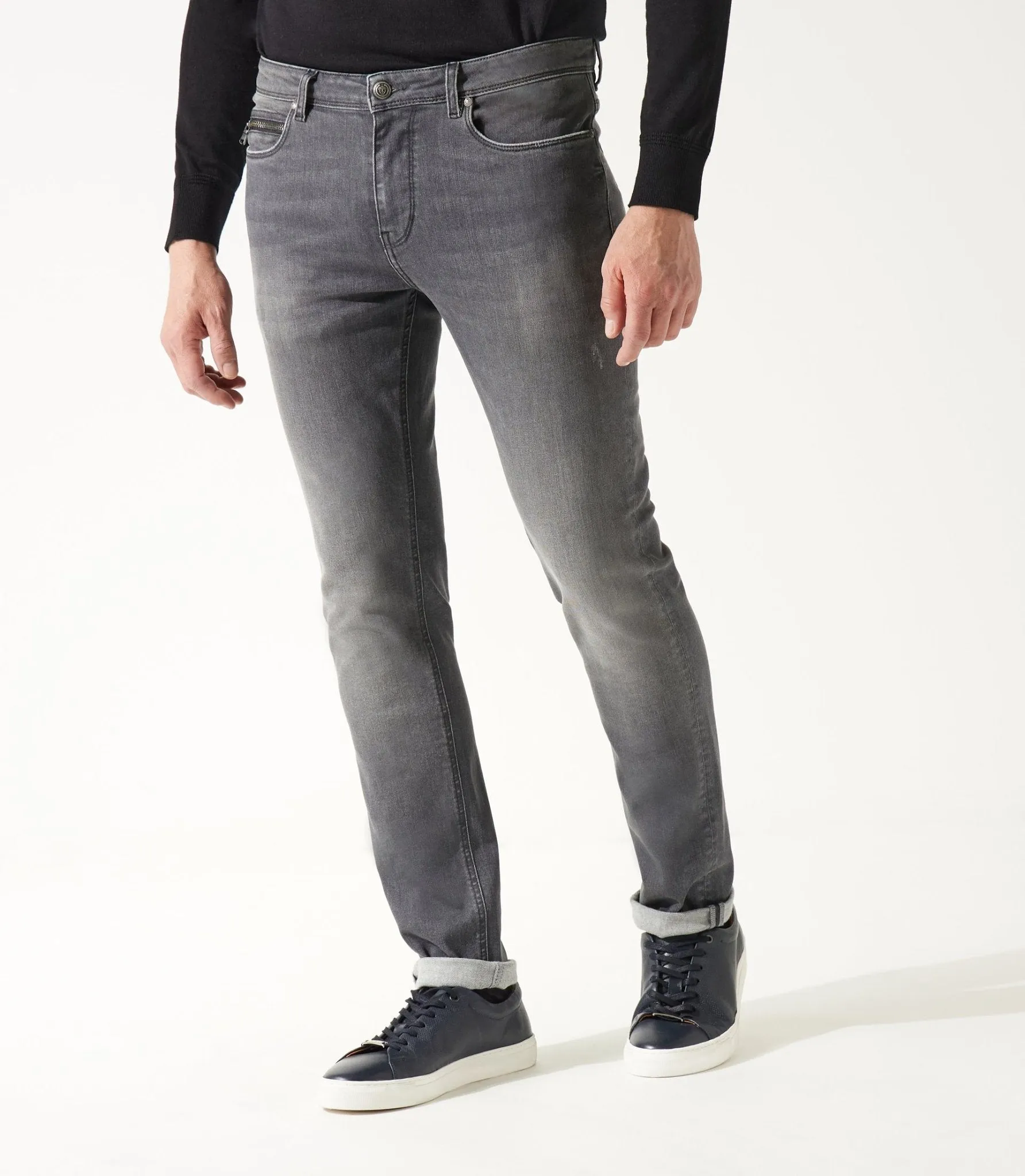 Jean slim gris moyen EFFET