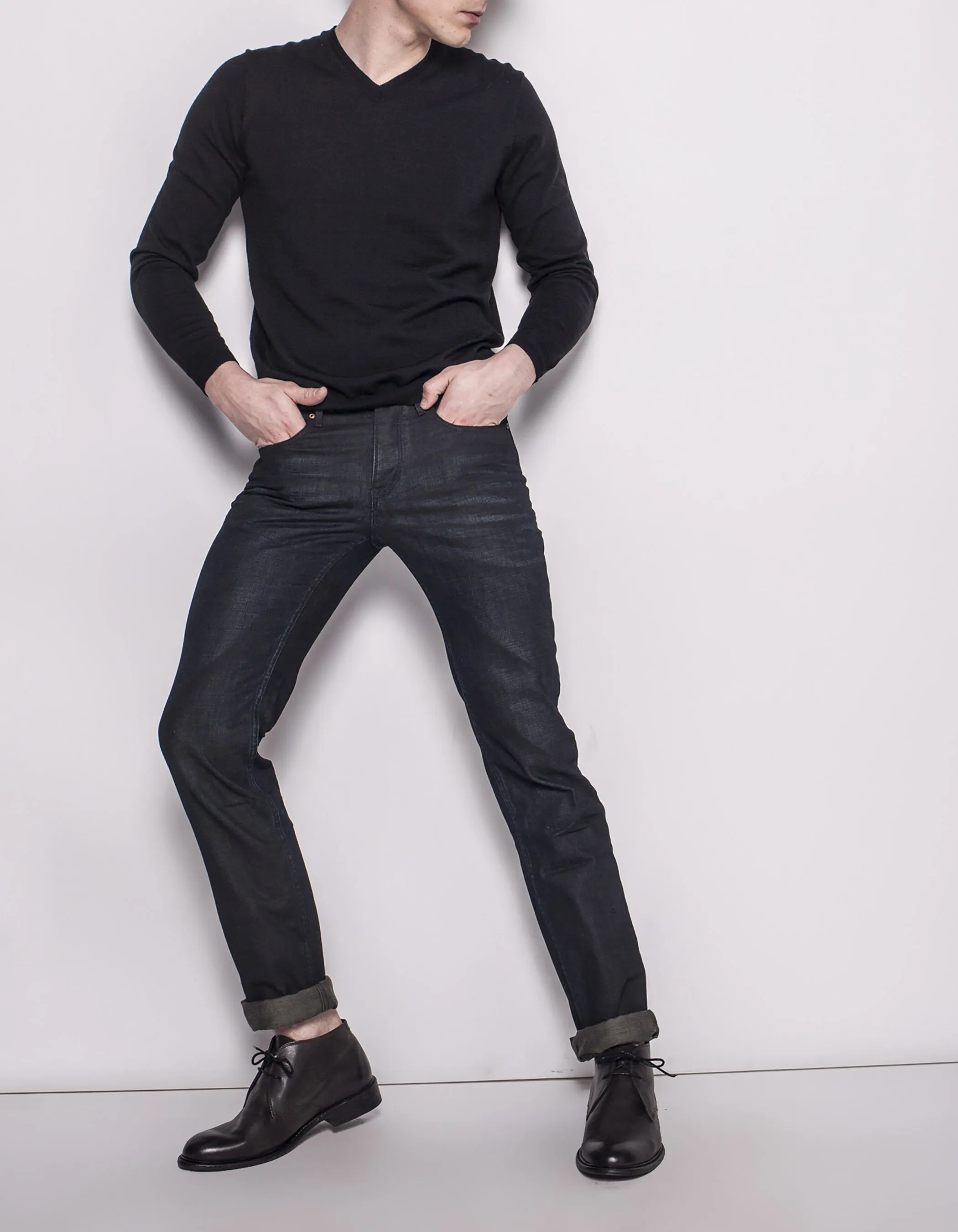 Jean slim noir homme 
