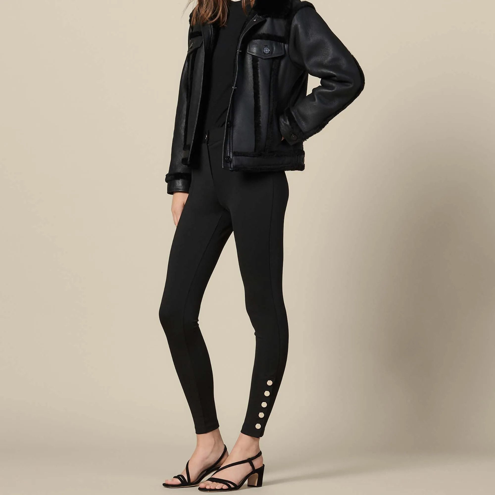 Legging avec boutons pressions