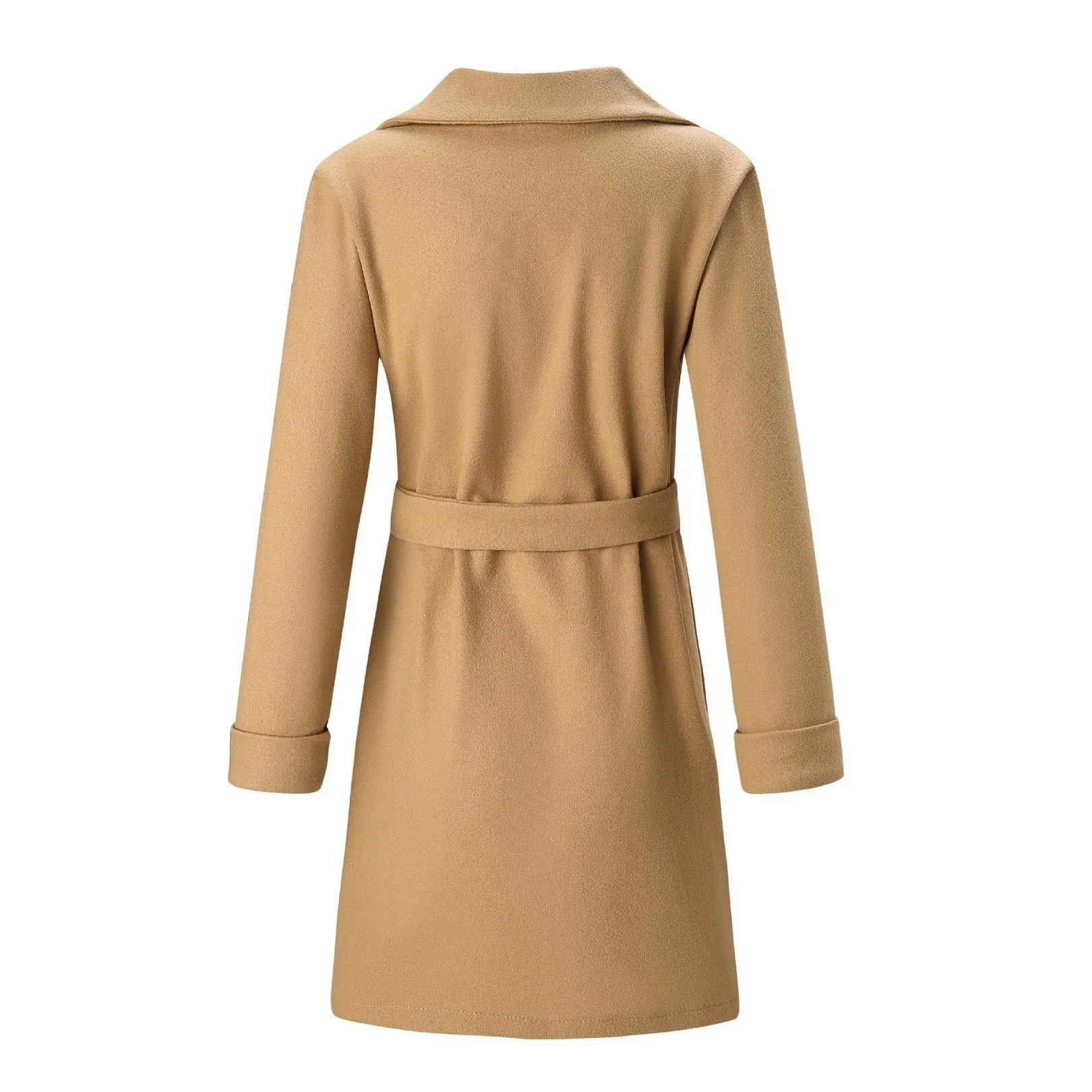 lise | Veste longue à double boutonnage en laine pour femmes