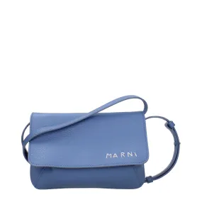 Marni Sacs d'épaule homme en cuir céleste
