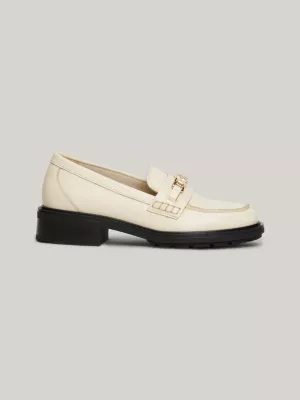 Mocassins en cuir TH Monogram | BEIGE | Tommy Hilfiger