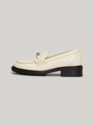 Mocassins en cuir TH Monogram | BEIGE | Tommy Hilfiger
