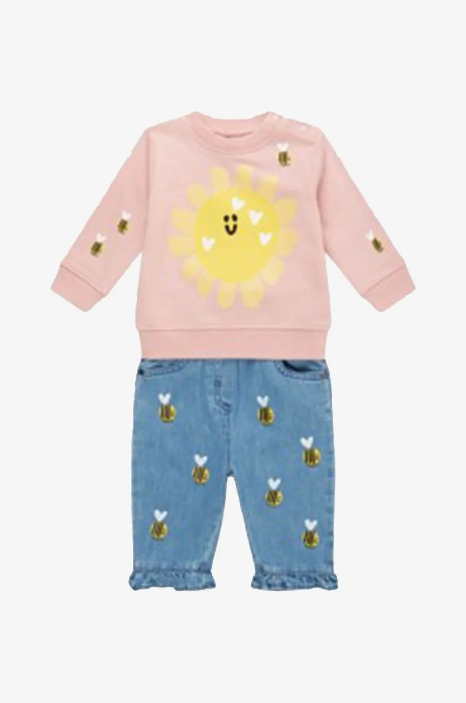 Pantalon bébé en denim léger Bumblebee