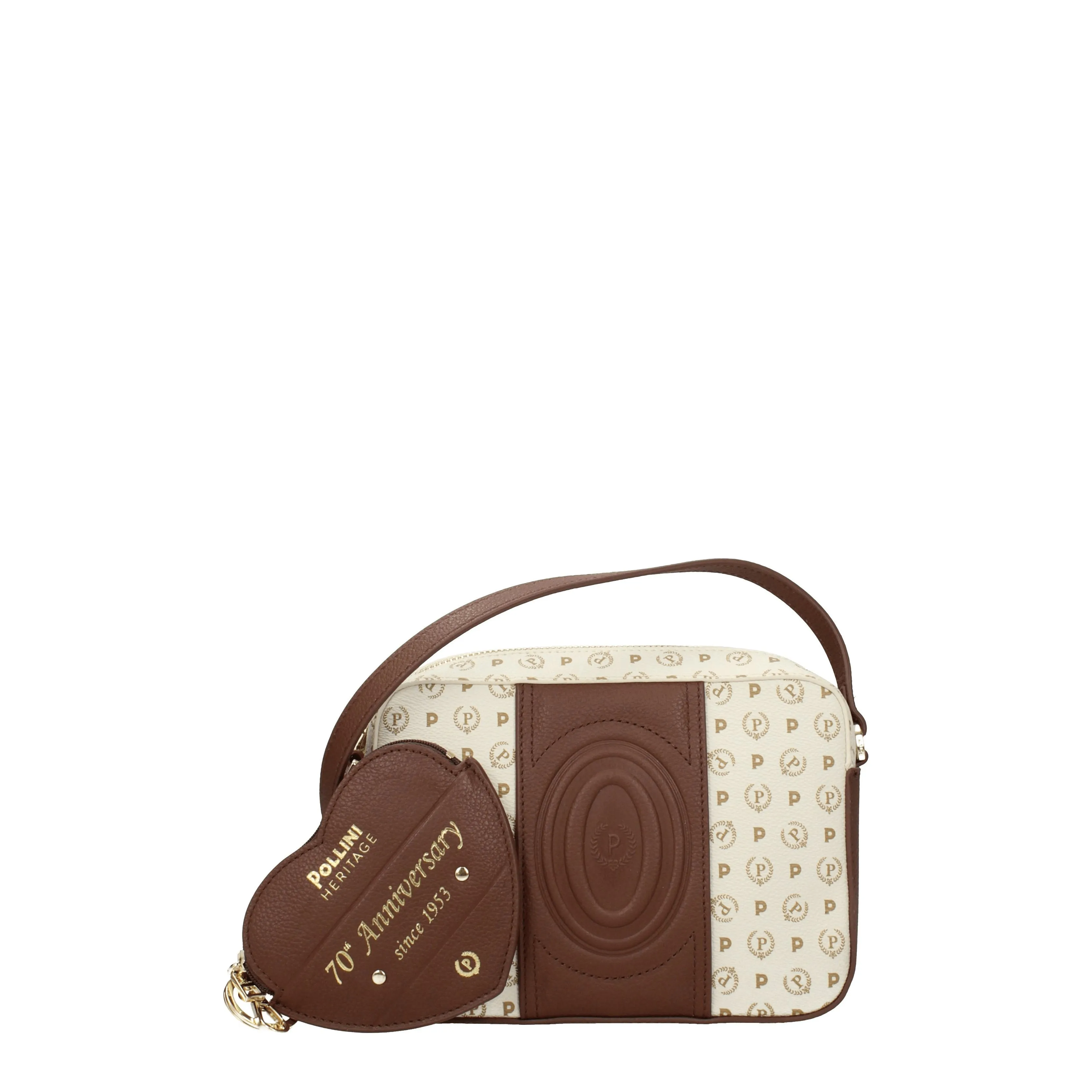 Pollini Sacs d'épaule 70e anniversaire Femmes PVC Beige / Brown