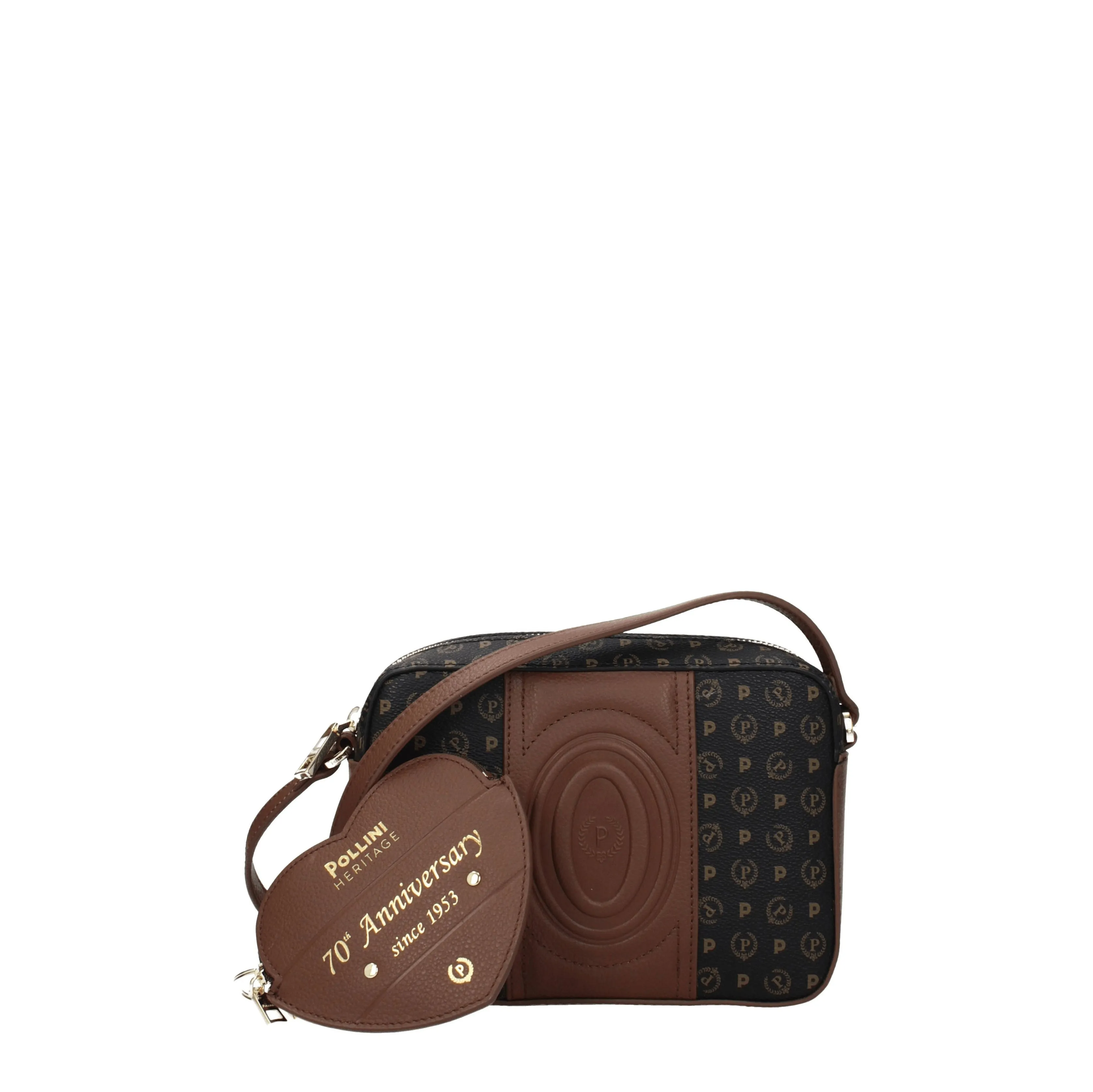Pollini Sacs d'épaule 70e anniversaire Femmes PVC Black / Brown