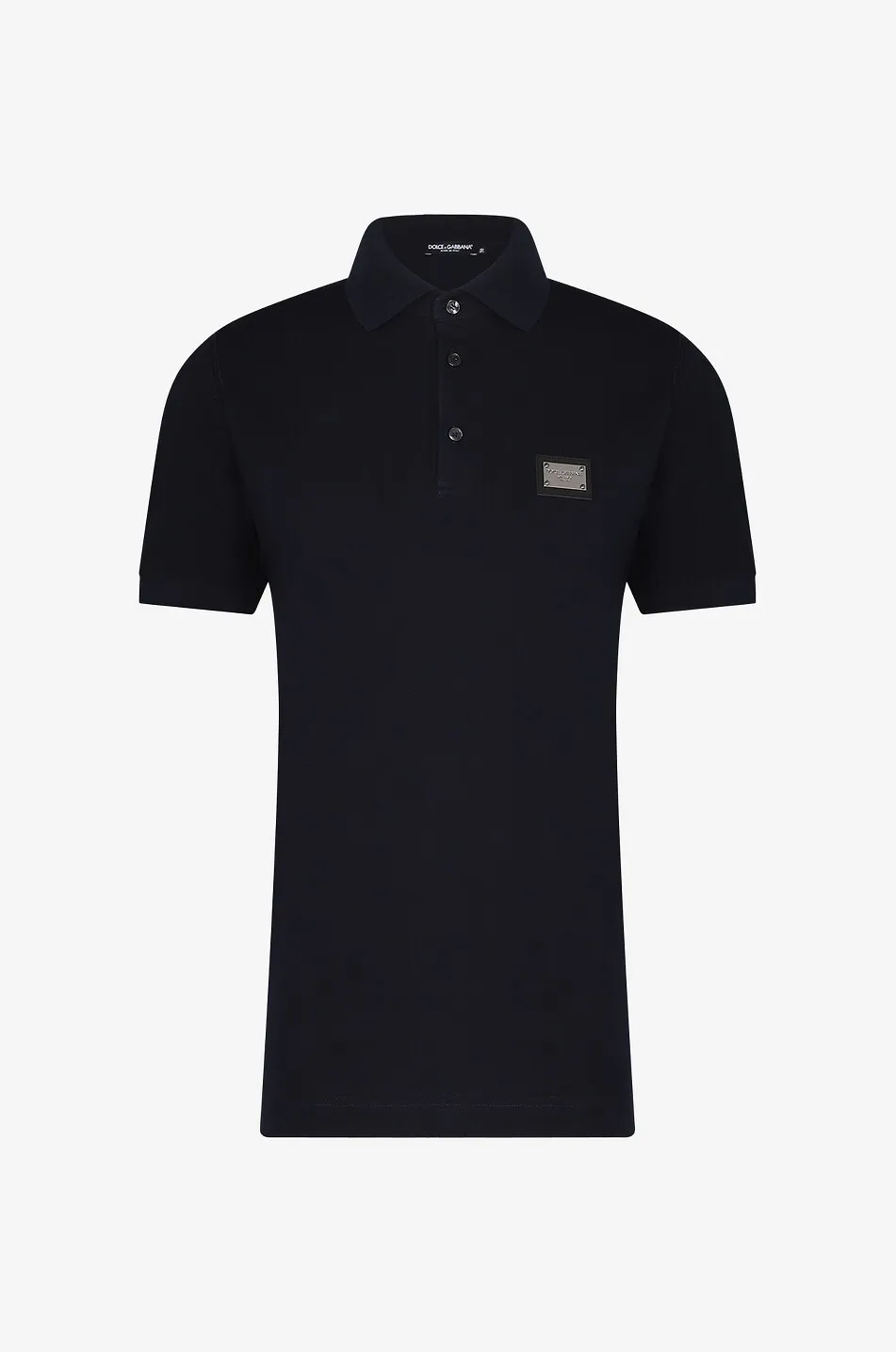 Polo en coton piqué plaquette Logo