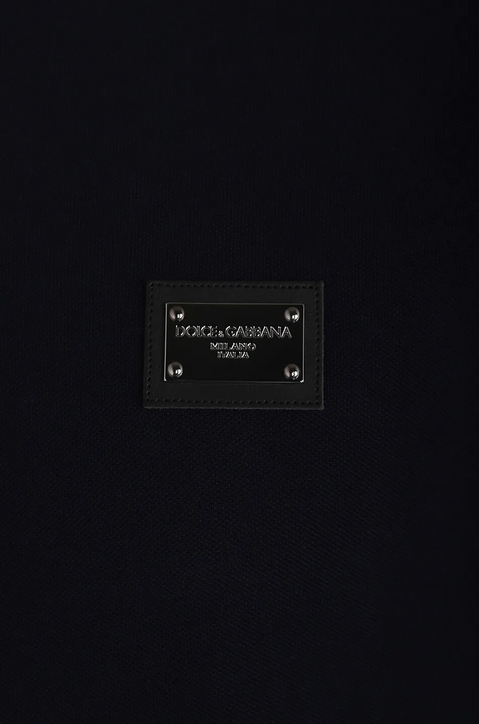 Polo en coton piqué plaquette Logo