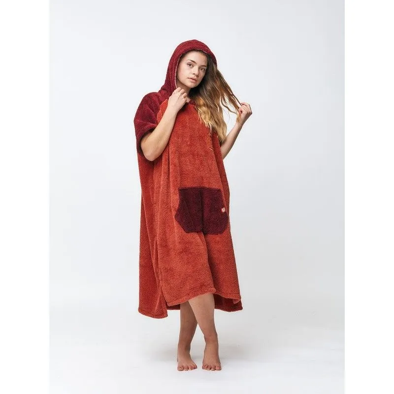 Poncho Sherpa - Burgundy