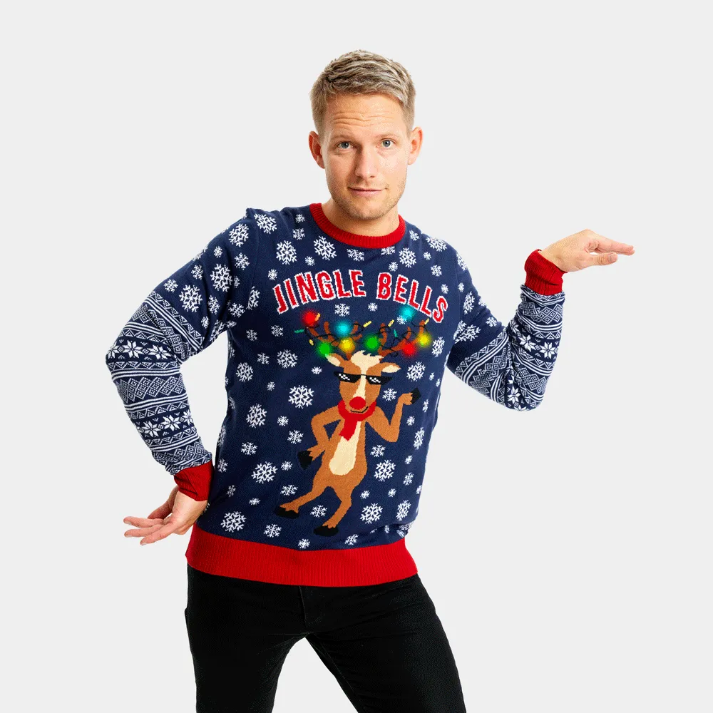 Pull de Nol pour Famille Lumineux LED Jingle Bells
