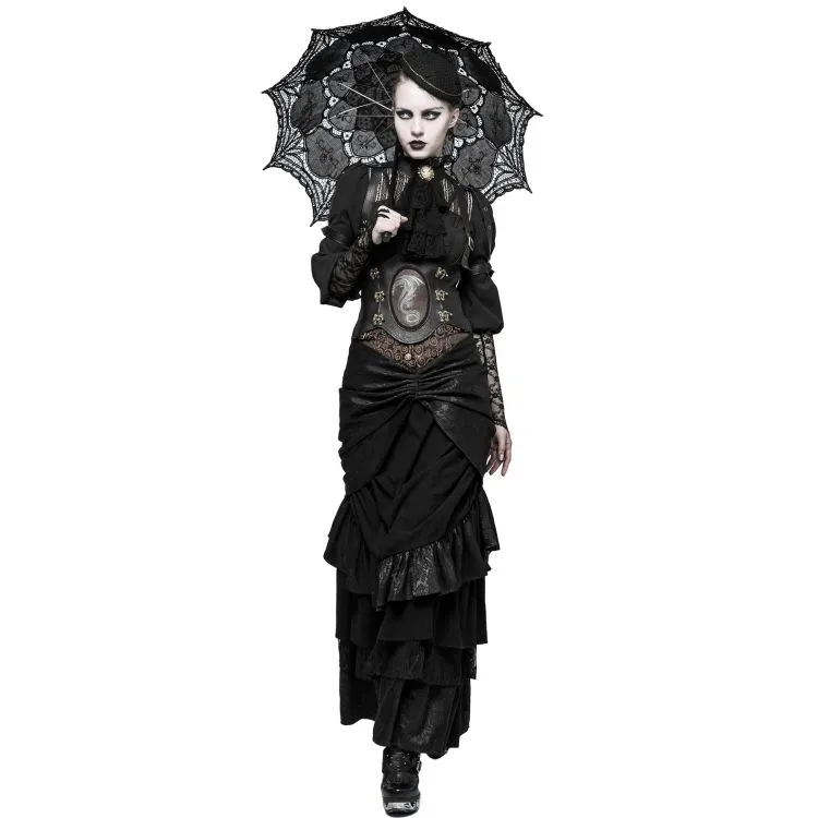Serre-Taille Marron Foncé 'Dragon Lady'
