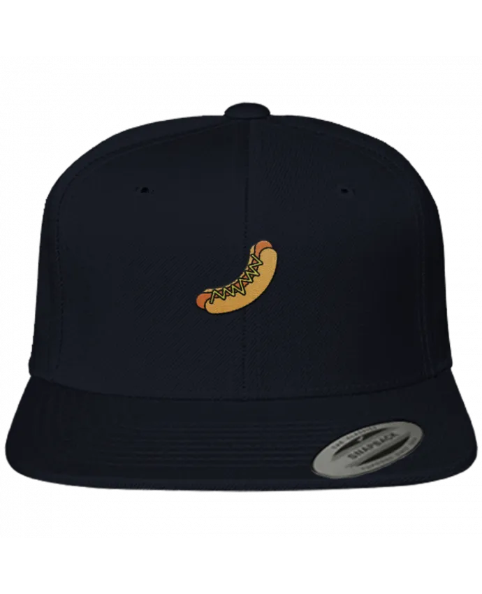 Snapback classique brodé Hot dog par tunetoo