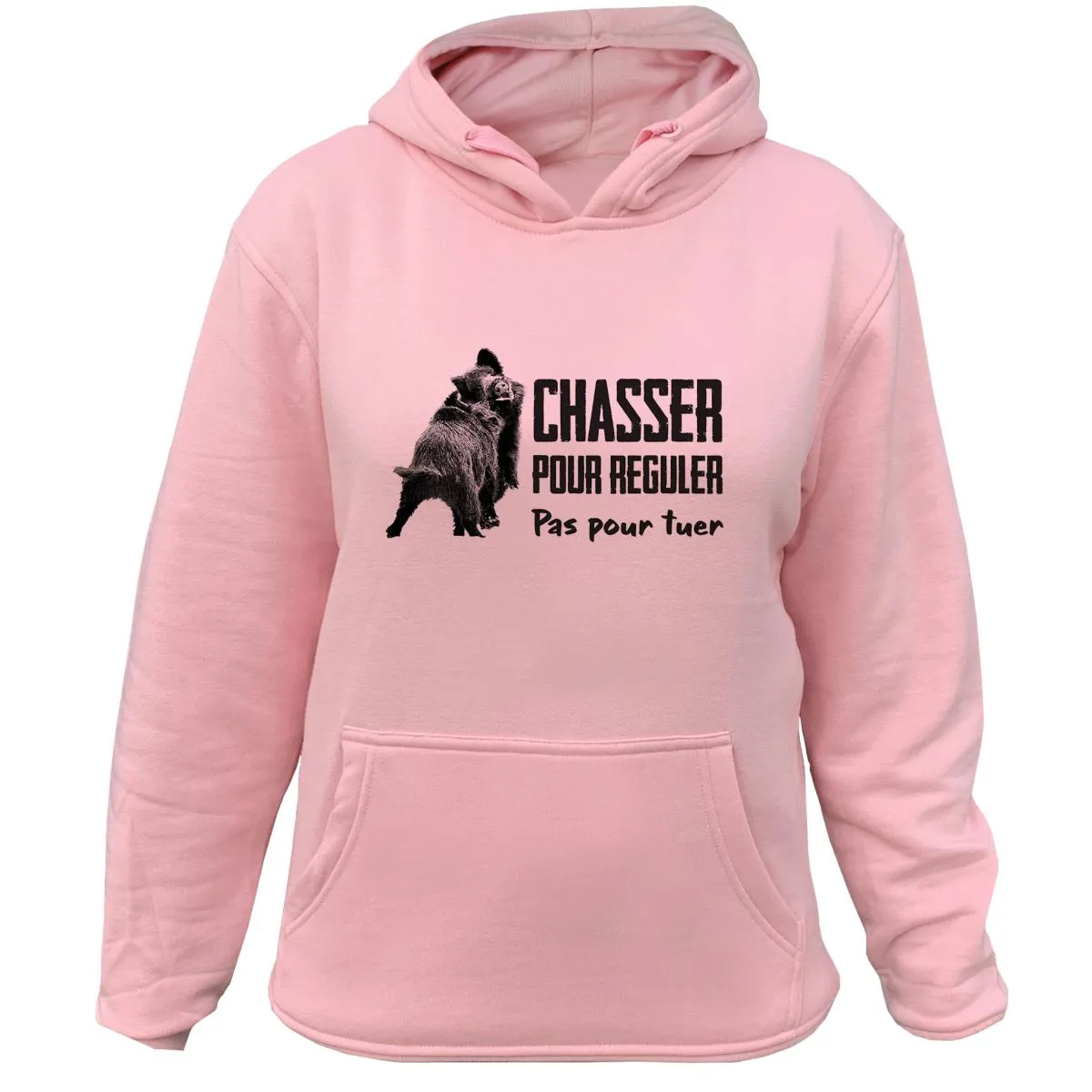 Sweat Chasseresse Sanglier – Chasser pour réguler pas pour tuer