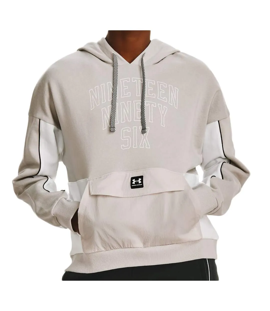 Sweat Gris Clair Femme Under Armour Rival Fleece