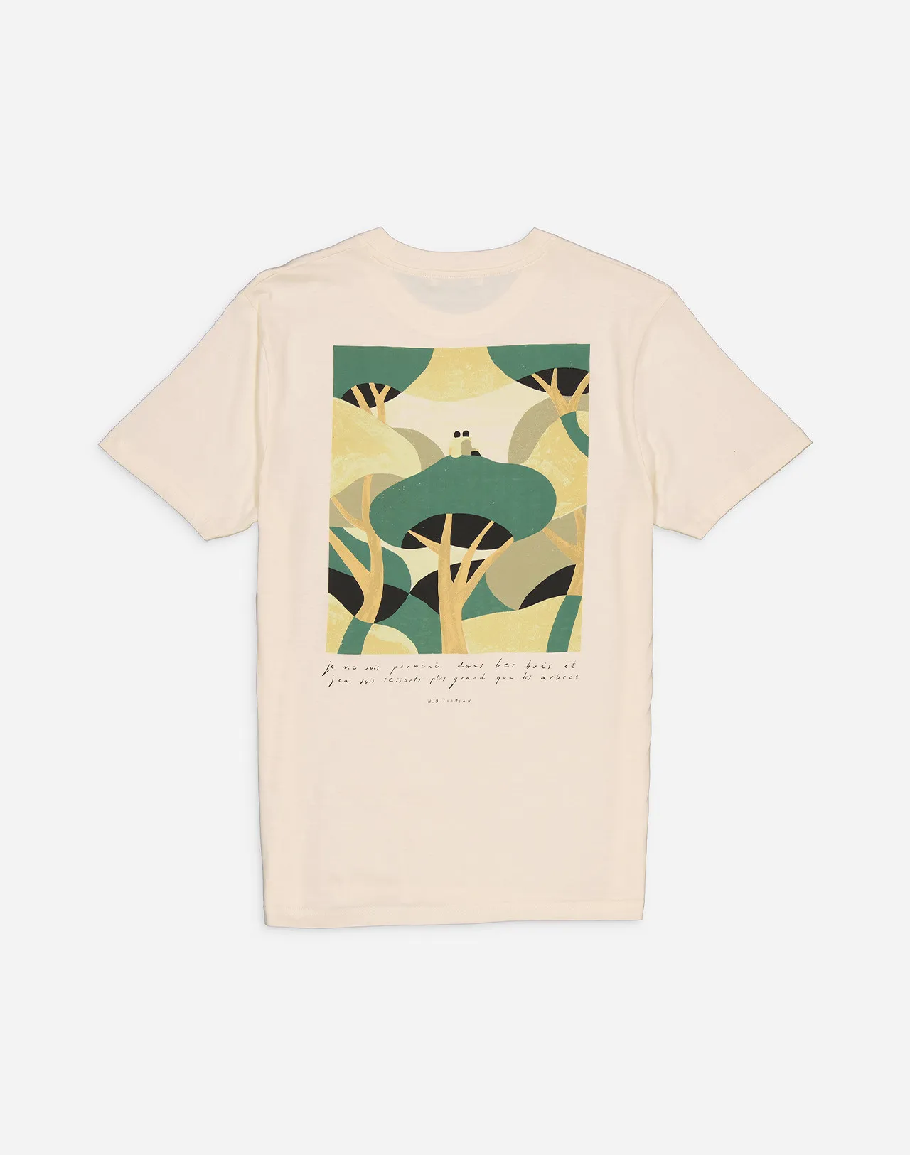 T-shirt Contemplation ivoire Taille S Couleurs Ivoire