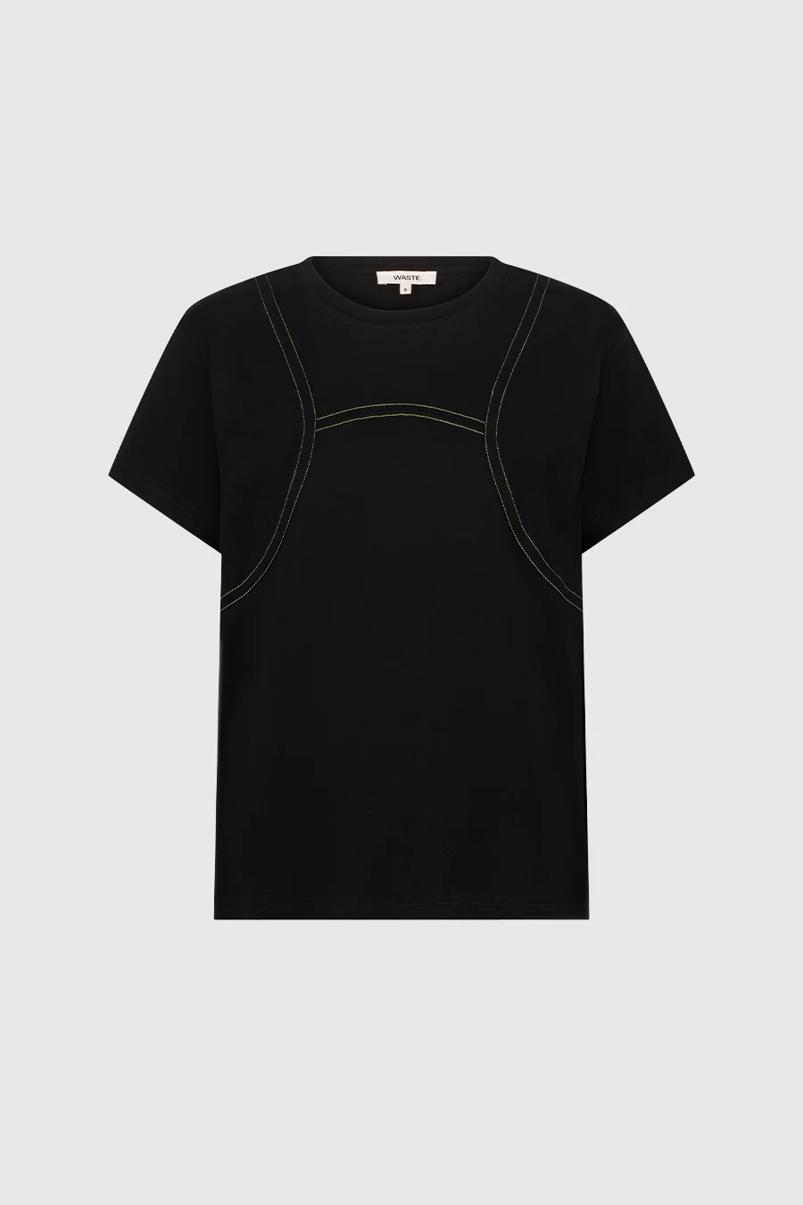 T-shirt noir en coton