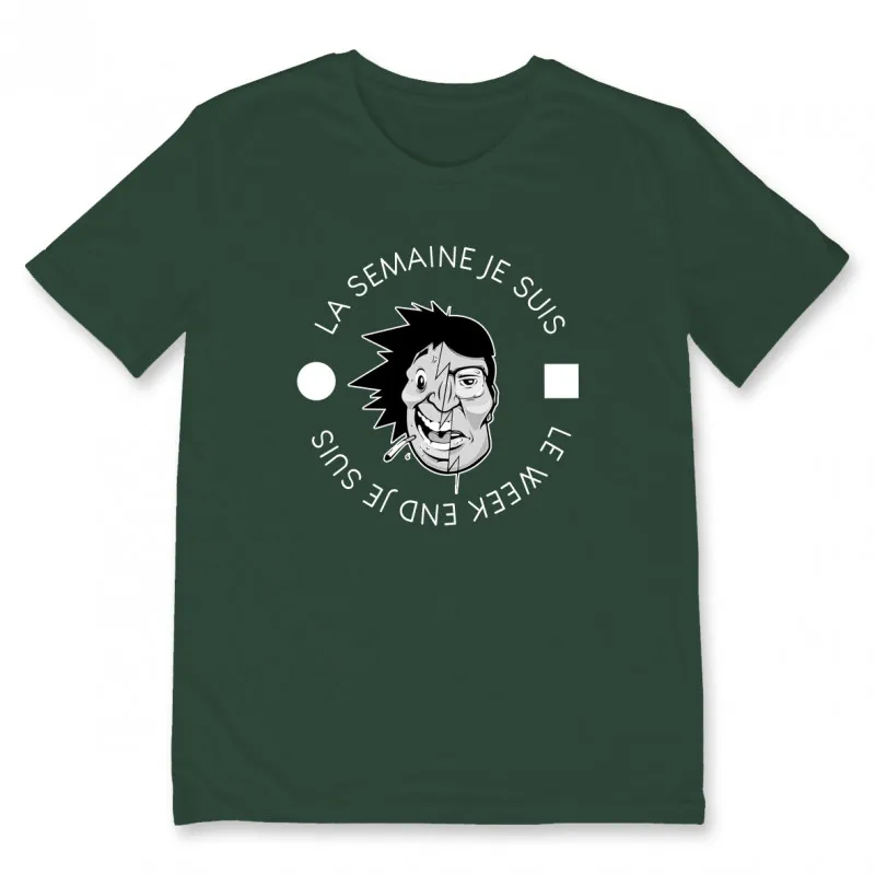 T-shirt SEMAINE WEEK END Tee shirt en coton imprimé à Toulouse par Bpm Shirt