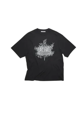 Tee Shirt Logo Fluorescent Noir