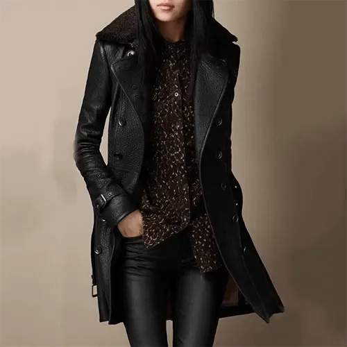 Vanya | Manteau Long Croisé d'Hiver pour Femme