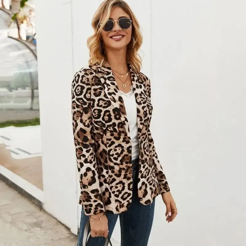 Veste Blazer Léopard