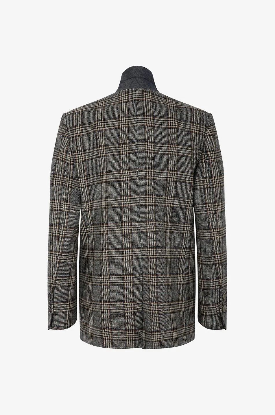 Veste de tailleur en laine à carreaux